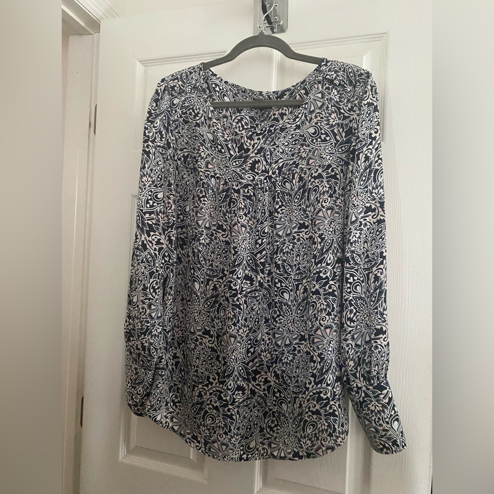 NWOT LOFT Paisley Blouse Medium